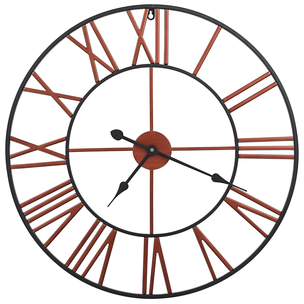 Reloj de pared Vidaxl 58 cm de metal rojo