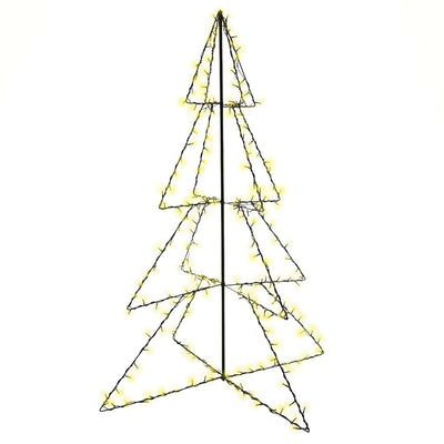 Vidaxl Kegelkerstboom 240 LED all'interno e all'esterno di 115x150 cm