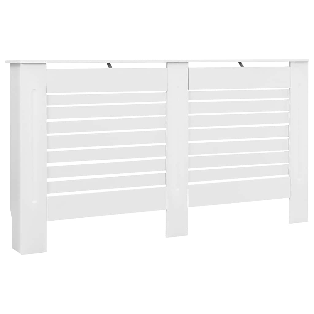 Vidaxl Construcción del radiador 152x19x81.5 cm MDF White