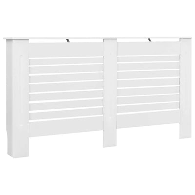 Vidaxl Construcción del radiador 152x19x81.5 cm MDF White
