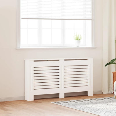 Vidaxl Construcción del radiador 152x19x81.5 cm MDF White