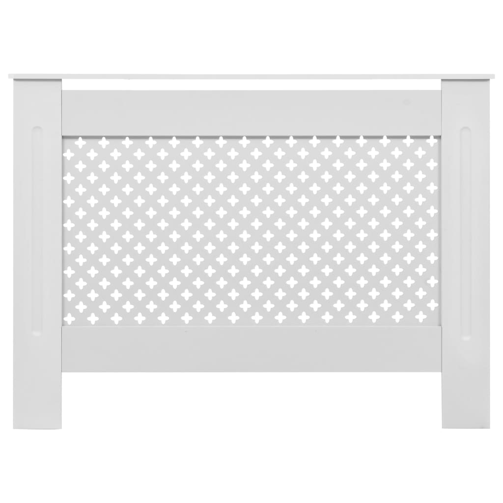 Vidaxl Radiatorom Construction 112x19x81.5 cm MDF bianco