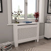 Vidaxl radiatorombouw 112x19x81,5 cm mdf wit