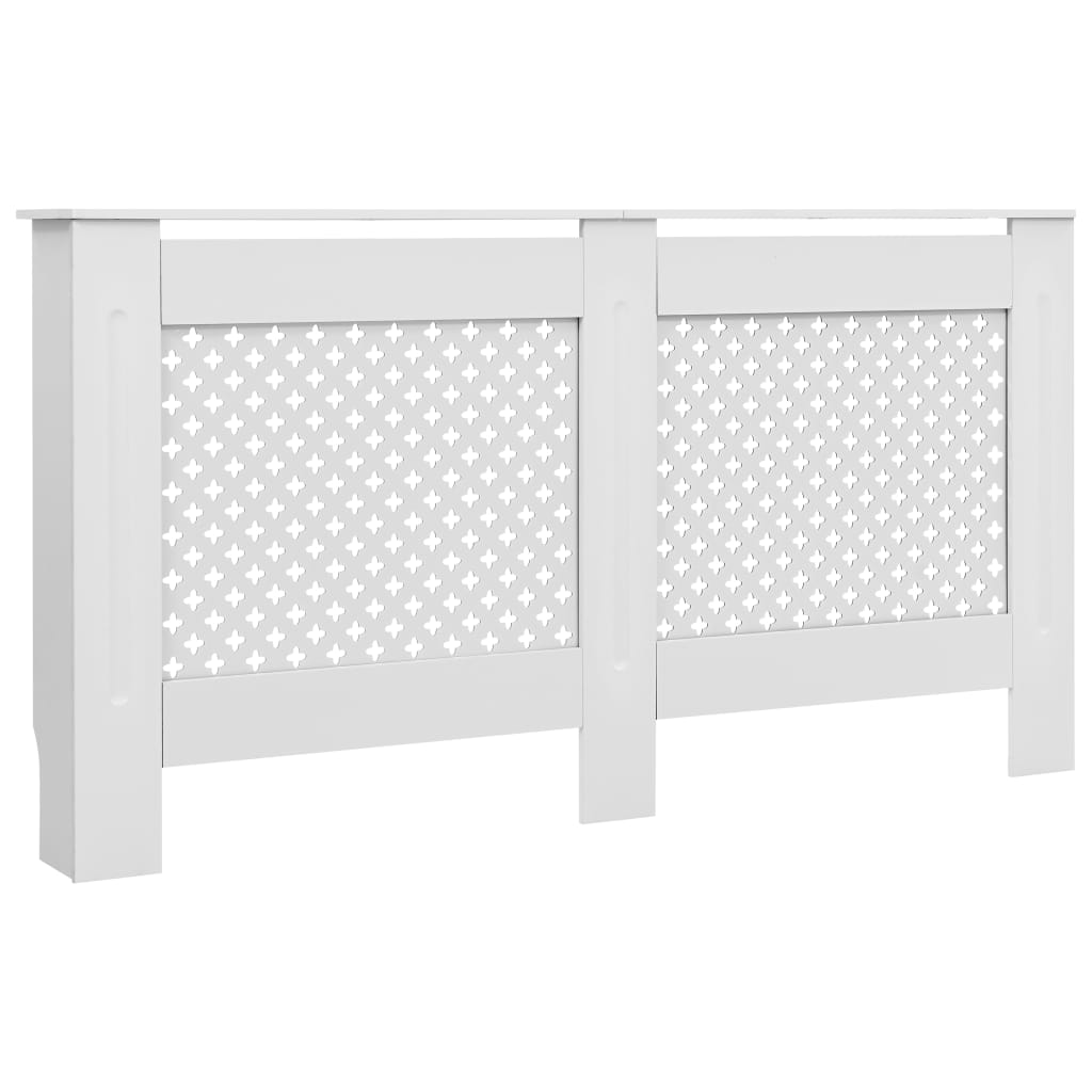 Vidaxl Radiatorom Construction 152x19x81.5 cm MDF bianco