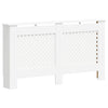 Vidaxl Construcción del radiador 152x19x81.5 cm MDF White