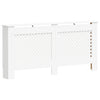 Vidaxl Construcción del radiador 172x19x81.5 cm MDF White