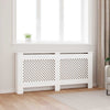Vidaxl Construcción del radiador 172x19x81.5 cm MDF White
