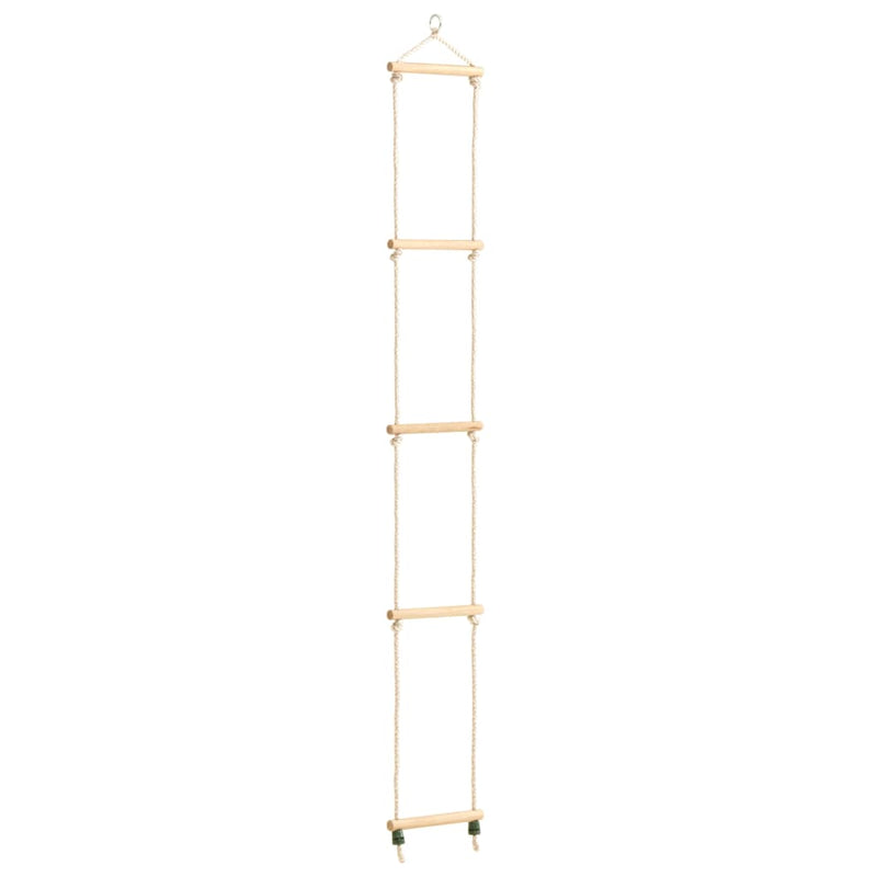 VIDAXL ROPE SCADDER 30X168 cm Legno massiccio e PE