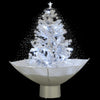 Vidaxl Albero di Natale Snowing con ombrelloni 75 cm bianco