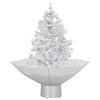Vidaxl Nevando el árbol de Navidad con paraguas de 75 cm blanco