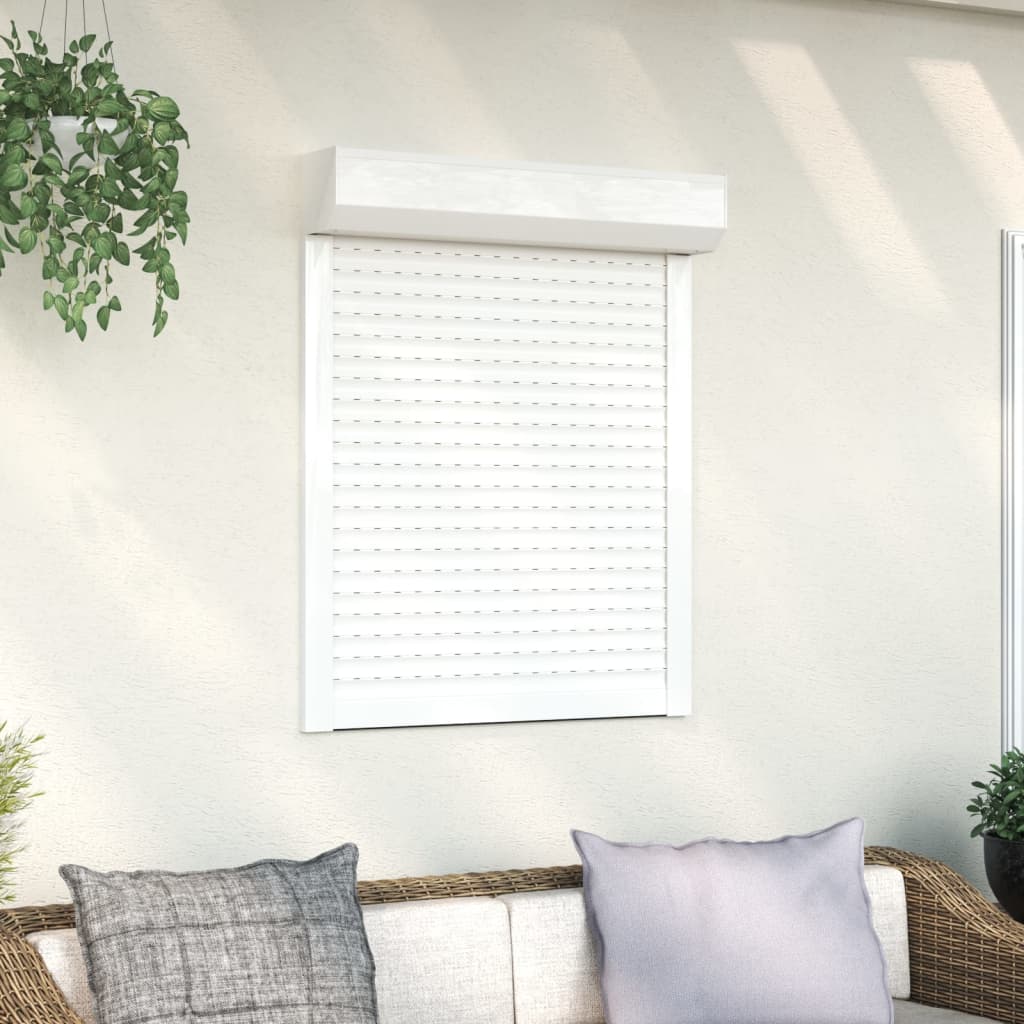 Aterrolador de rodillo Vidaxl 70x100 cm de aluminio blanco