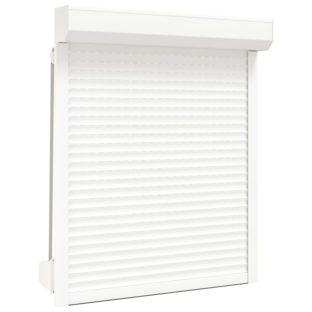 Shutter rullo Vidaxl 100x130 cm in alluminio bianco