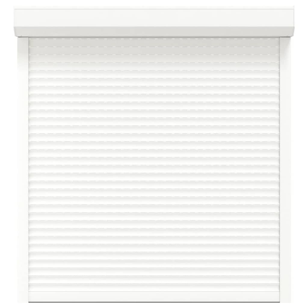 Shutter rullo Vidaxl 130x140 cm in alluminio bianco