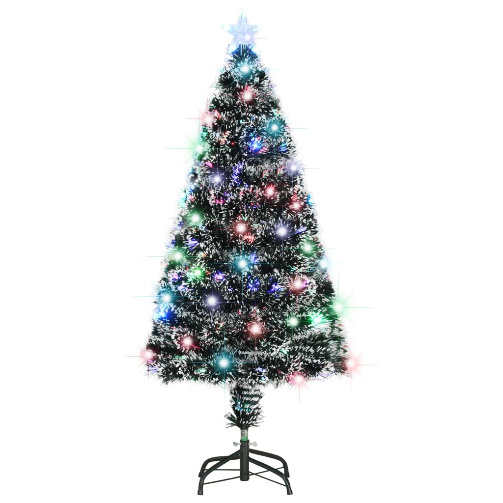 Árbol de Navidad Vidaxl con LED y fibra óptica estándar de 120 cm