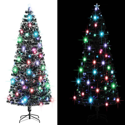 Árbol de Navidad Vidaxl con LED y Fiber Optic de 240 cm estándar