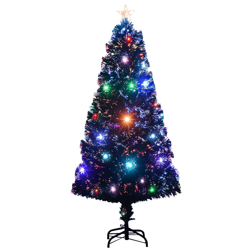Árbol de Navidad Vidaxl con LED y fibra óptica estándar de 120 cm