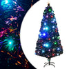 Albero di Natale Vidaxl con LED e fibra ottica standard da 180 cm