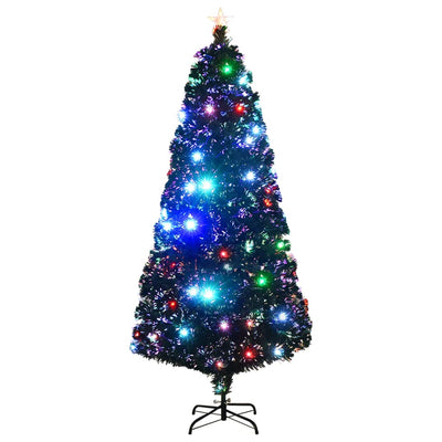 Árbol de Navidad Vidaxl con LED y fibra óptica estándar de 180 cm