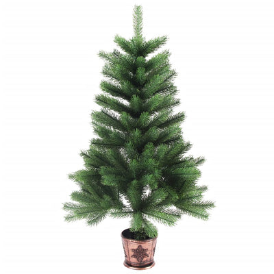 Vidaxl Kunstkerstboom con agujas realistas de 90 cm de verde
