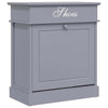 Vidaxl Cabinet da scarpe 50x28x58 cm Paulownahout Grey