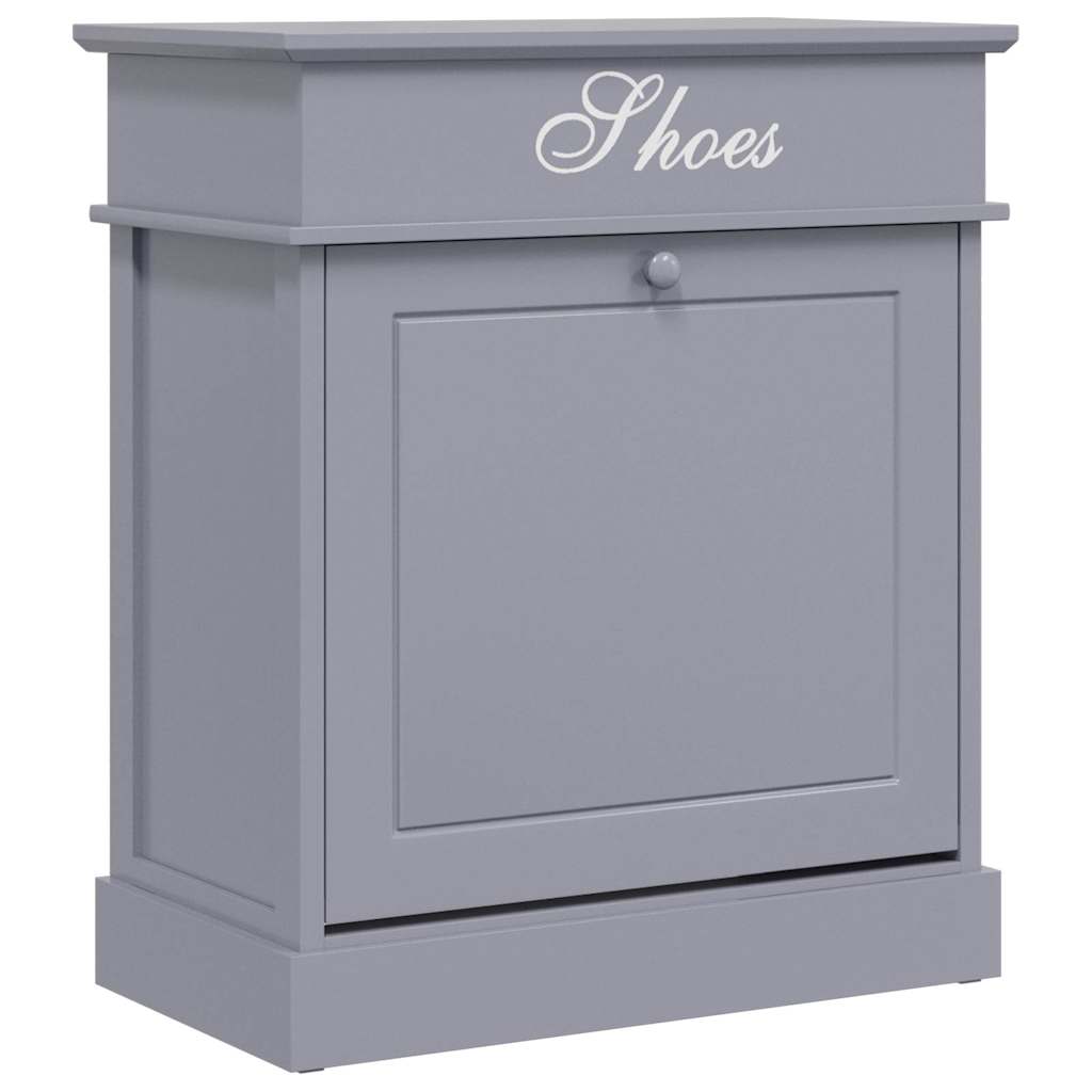 Vidaxl Cabinet da scarpe 50x28x58 cm Paulownahout Grey