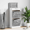 Gabinete de zapatos Vidaxl 50x28x98 cm Paulowniahout Gray