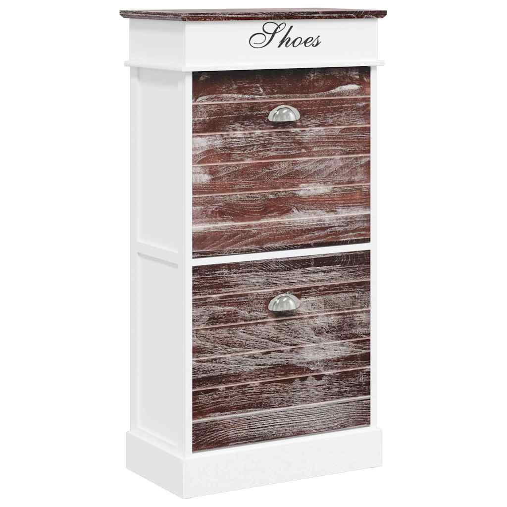 Vidaxl Cabinet da scarpe 50x28x98 cm Paulowniahout Brown