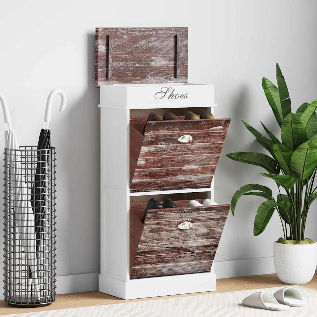 Vidaxl schoenenkast 50x28x98 cm paulowniahout bruin