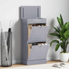 Vidaxl Cabinet da scarpe 50x28x98 cm paulownahout grigio