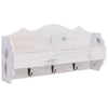 Rastrellino per parete Vidaxl 50x10x23 cm in legno bianco