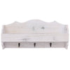 Rastrellino per parete Vidaxl 50x10x23 cm in legno bianco