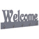 Vidaxl Wall Coat Rack benvenuto 74x29,5 cm grigio