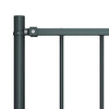 Vidaxl schuttingpaneel met palen gepoedercoat staal 1,81x1 m antraciet