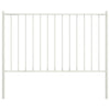 Vidaxl schuttingpaneel met palen gepoedercoat staal 1,81x0,75 m wit