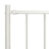Vidaxl schuttingpaneel met palen gepoedercoat staal 1,81x0,75 m wit
