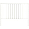 Vidaxl schuttingpaneel met palen gepoedercoat staal 1,81x1 m wit