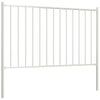 Vidaxl schuttingpaneel met palen gepoedercoat staal 1,81x1 m wit
