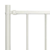Vidaxl schuttingpaneel met palen gepoedercoat staal 1,81x1 m wit