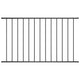 VidaXL Hek panel 1.7x1 m powder -coated steel black