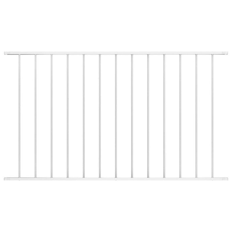 Panel Vidaxl HEK 1.7x0.75 m Polvo de acero con recubrimiento blanco