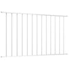 Vidaxl schuttingpaneel gepoedercoat staal 1,63x0,75 m wit