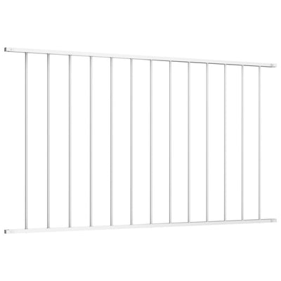 VidaXL Hekpaneel 1,7x1 m gepoedercoat staal wit