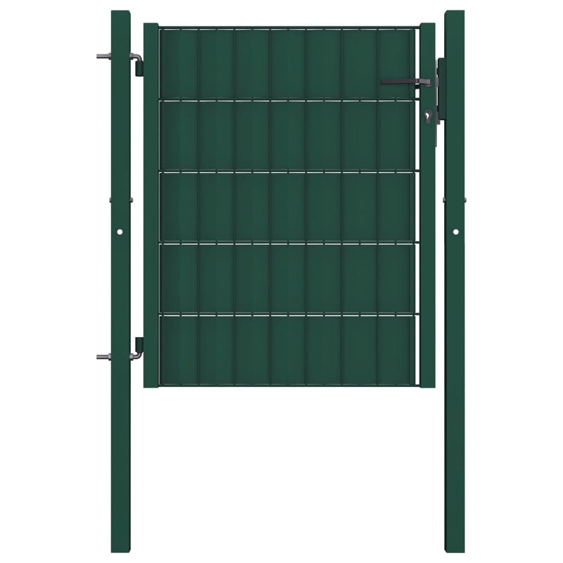 Vidaxl Porta 100x81 cm PVC e verde in acciaio