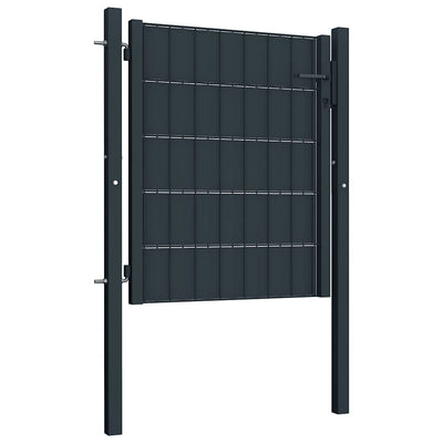 Puerto Vidaxl 100x81 cm PVC y acero antracita