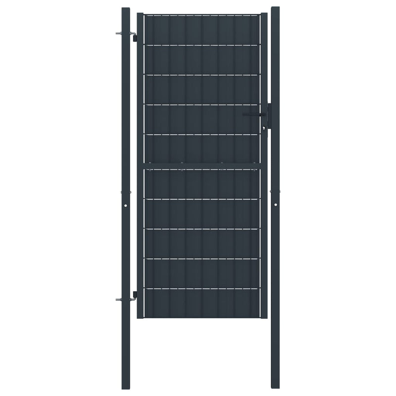 Vidaxl Port 100x164 cm PVC e antracite in acciaio