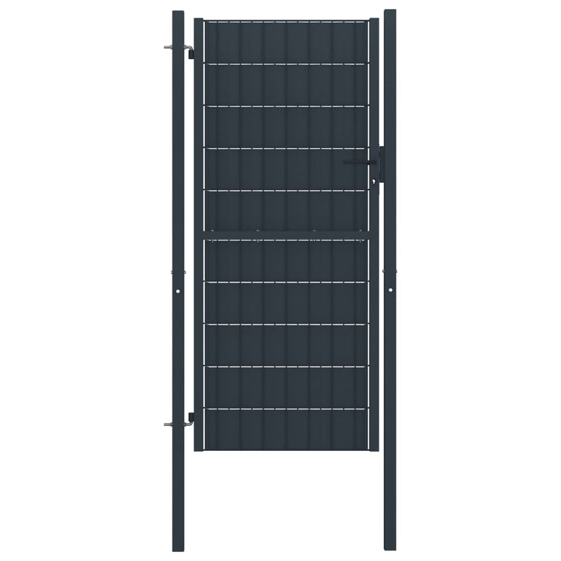 Porta Vidaxl 100x204 cm PVC e antracite in acciaio