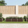 Vidaxl plantenbak verhoogd 240x80x45 cm gegalvaniseerd staal bruin