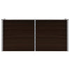 Vidaxl fioriera raccolta 160x40x77 cm marrone galvanizzato in acciaio