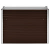 Vidaxl plantenbak verhoogd 100x40x77 cm gegalvaniseerd staal bruin