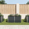 Vidaxl plantenbak verhoogd 160x80x77 cm gegalvaniseerd staal antraciet